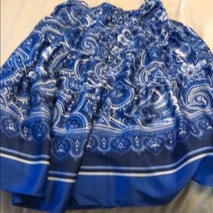 Multi blue and white skirt